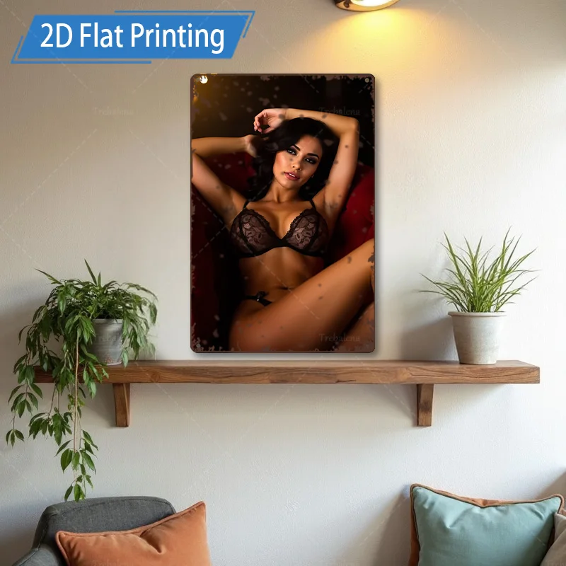 1pc Metal Sign, 4x16inch Elegant Lingerie Woman Art Print - Modern Home Decor Wall Art Poster
1pc Metal Sign, 4x16inch Elegant Lingerie Woman Art Print - Modern Home Decor Wall Art Poster