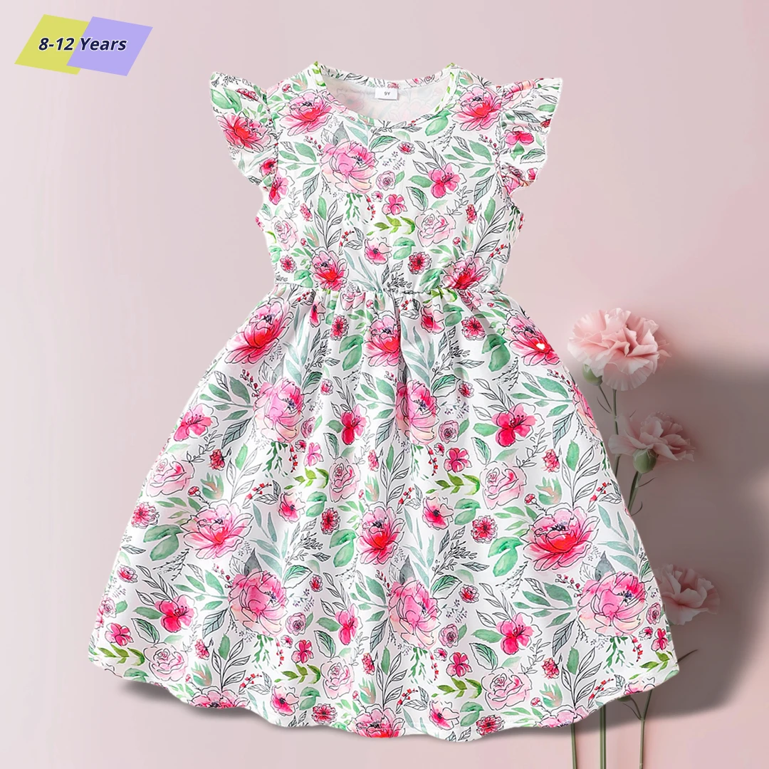 Teens Dress for Kids Girls' Clothes 8-12 Years Old Short Sleeve Summer Fashion Casual Butterfly Birthday Gift Dresses
Teens Dress for Kids Girls' Clothes 8-12 Years Old Short Sleeve Summer Fashion Casual Butterfly Birthday Gift Dresses