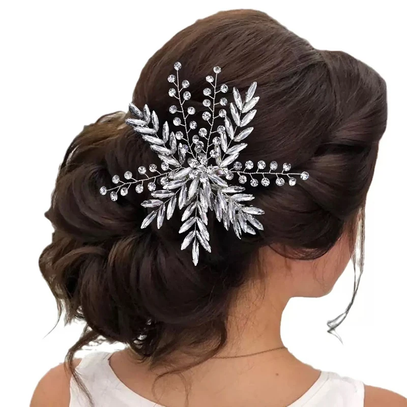 Vintage Handmade Silver Color Rhinestone Hair Clip Elegant Bridal Hair Accessories for Women Wedding Party
Vintage Handmade Silver Color Rhinestone Hair Clip Elegant Bridal Hair Accessories for Women Wedding Party