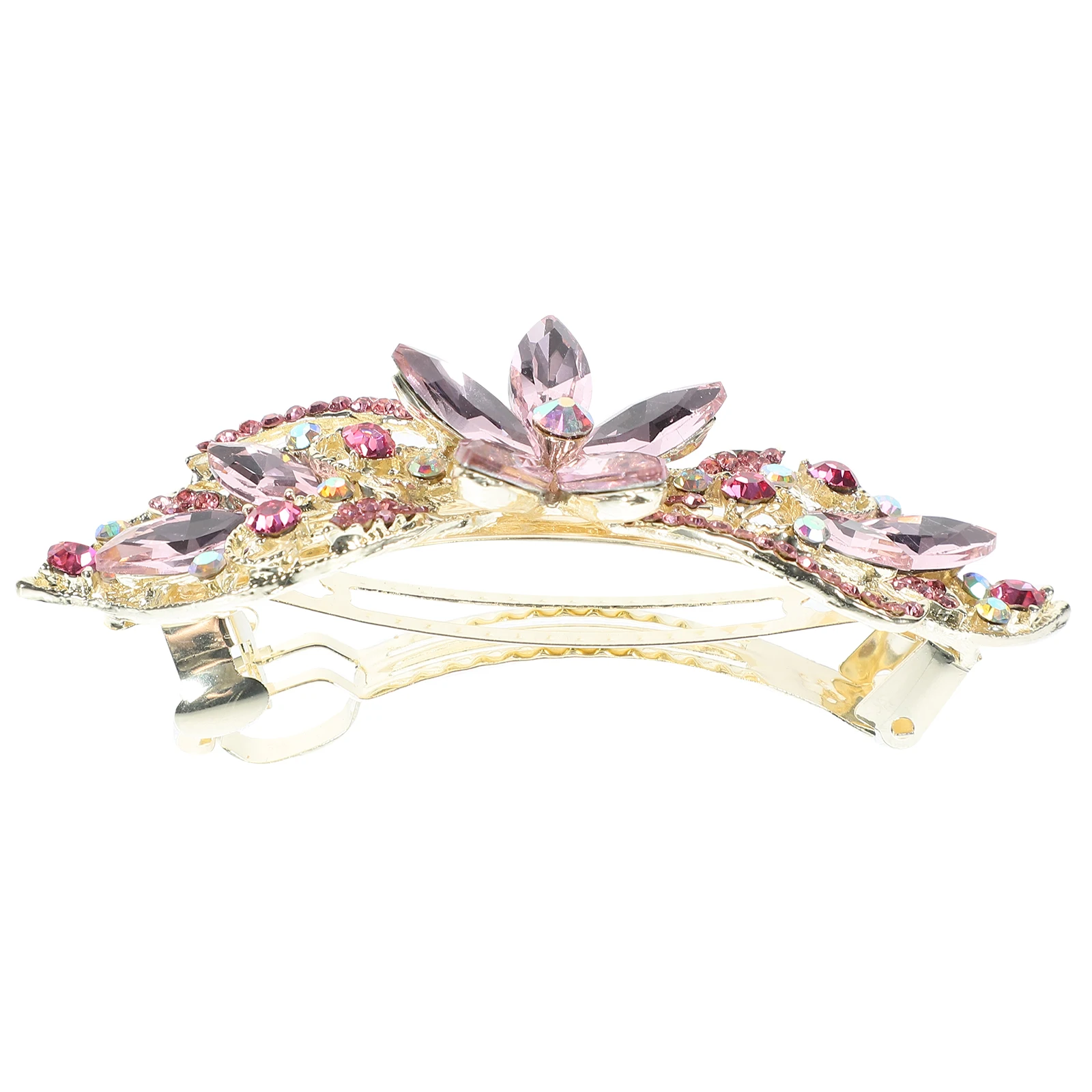 Elegant Rhinestone Barrette Spring Hair Clip For Women Sparkling Party Wedding Banquet Formal Occasions Decorated Metal Hair
Elegant Rhinestone Barrette Spring Hair Clip For Women Sparkling Party Wedding Banquet Formal Occasions Decorated Metal Hair