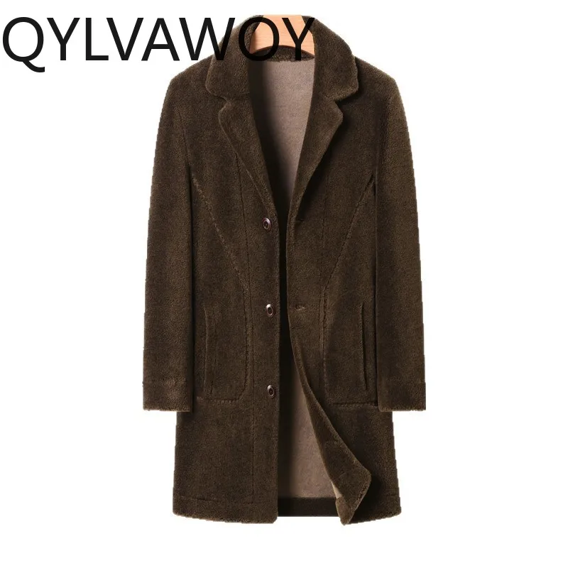QYLVAWOY 100% Wool Coat Mid-length Coat Lapel Men Winter Coats for Men Clothing Solid Thicken Mens Jacket Warm Casacos Masculino
QYLVAWOY 100% Wool Coat Mid-length Coat Lapel Men Winter Coats for Men Clothing Solid Thicken Mens Jacket Warm Casacos Masculino