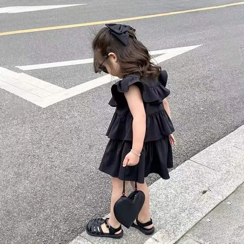Girls' Dress 2025 Summer New Style Western-style Ruffle Edge Dress Baby Girl's Little Fly Sleeve Cake Skirt 90-140CM
Girls' Dress 2025 Summer New Style Western-style Ruffle Edge Dress Baby Girl's Little Fly Sleeve Cake Skirt 90-140CM