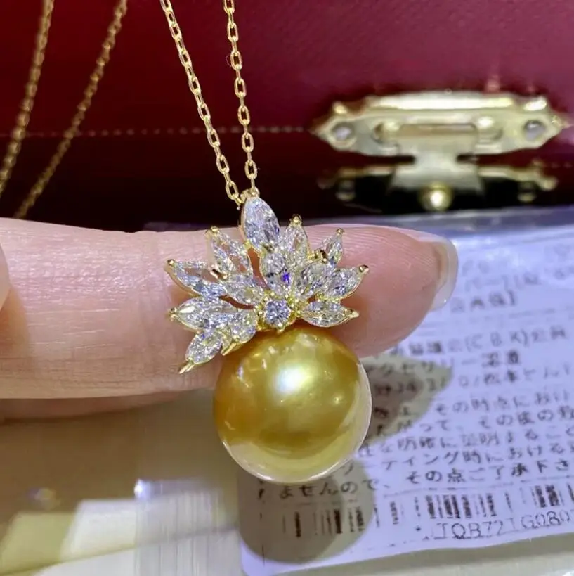 gorgeous huge 11-12mm south sea gold round pearl pendant silver necklace pearl necklace jewelry pendant
gorgeous huge 11-12mm south sea gold round pearl pendant silver necklace pearl necklace jewelry pendant