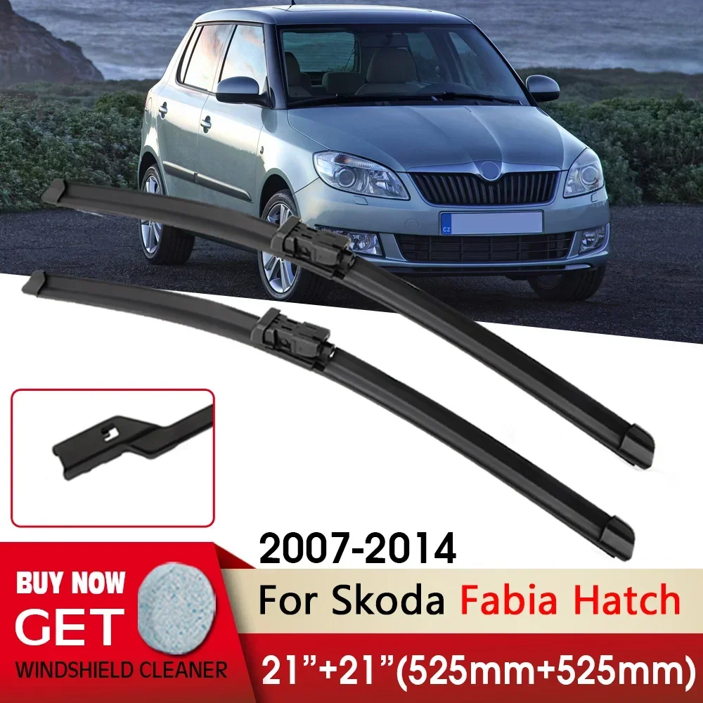 Front Car Wiper Blade 21"+21" For Skoda Fabia Hatch 2007-2014 Fit Push Button Arm Front Windscreen Wipers Auto Accessories
Front Car Wiper Blade 21"+21" For Skoda Fabia Hatch 2007-2014 Fit Push Button Arm Front Windscreen Wipers Auto Accessories