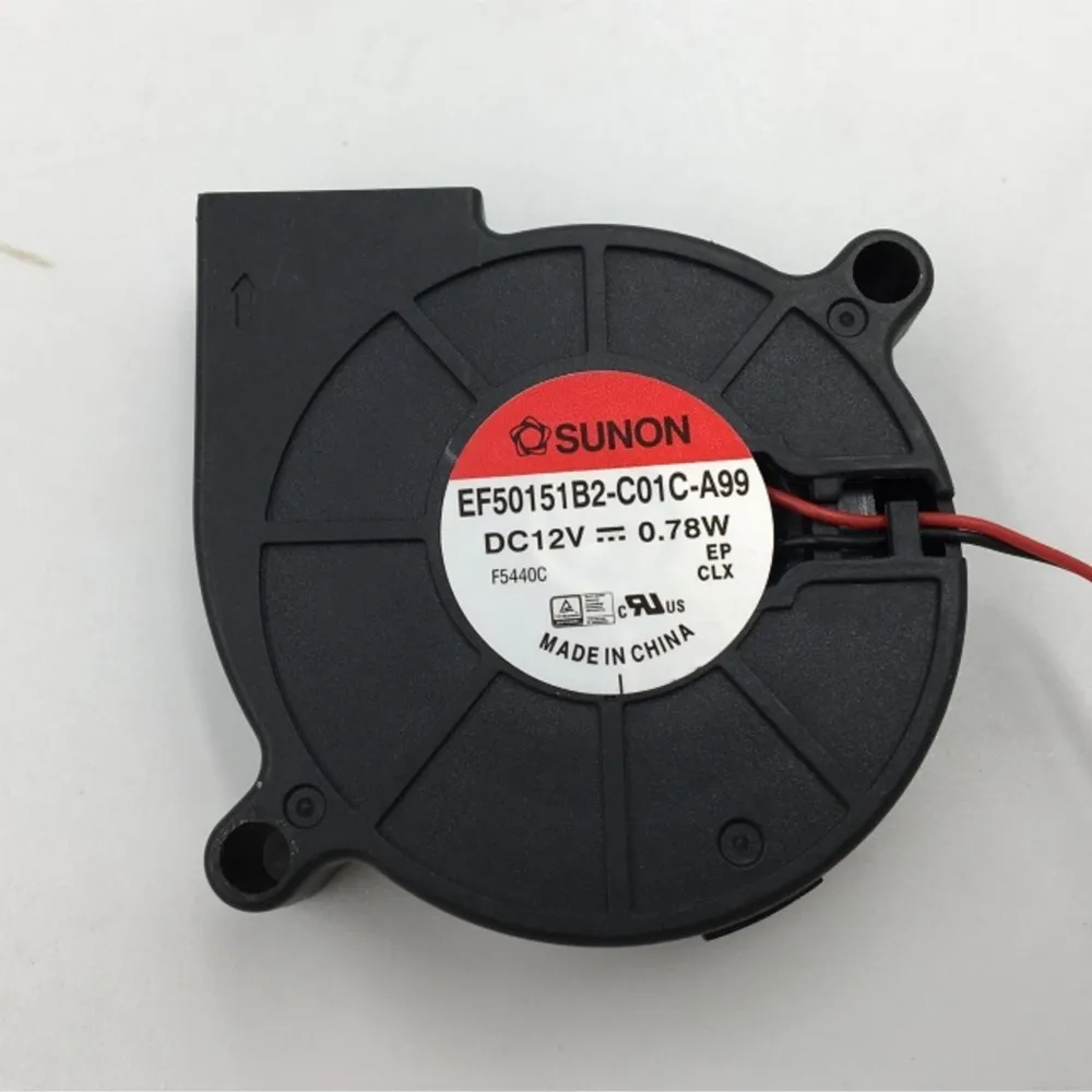 50mm Blower Fan for Sunon EF50151B2-C01C-A99 12V 0.78W 50x15mm Cooling Electronic Server Projector
50mm Blower Fan for Sunon EF50151B2-C01C-A99 12V 0.78W 50x15mm Cooling Electronic Server Projector