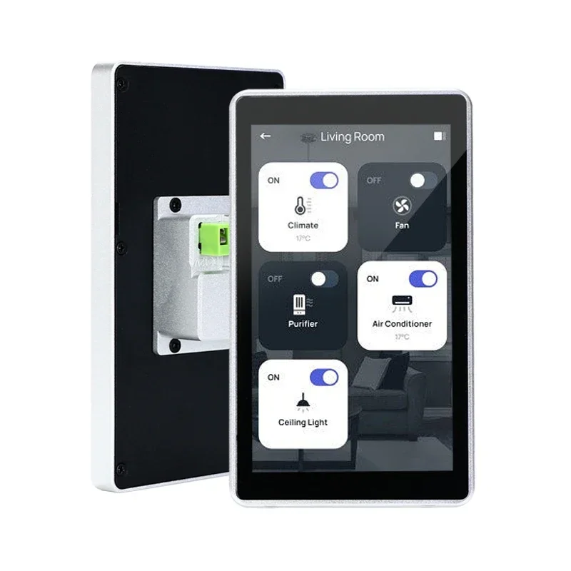 2026 In-Wall 5.5 inch Silver Black Aluminum Frame Android 11 Touch Control Panel with POE RJ45
2026 In-Wall 5.5 inch Silver Black Aluminum Frame Android 11 Touch Control Panel with POE RJ45