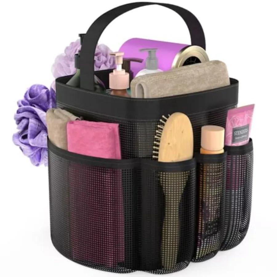 Mesh Shower Caddy Portable with 8 Upgraded Deeper Pockets, Hanging Caddy Dorm Basket, Quick Dry Shower Bag
Mesh Shower Caddy Portable with 8 Upgraded Deeper Pockets, Hanging Caddy Dorm Basket, Quick Dry Shower Bag