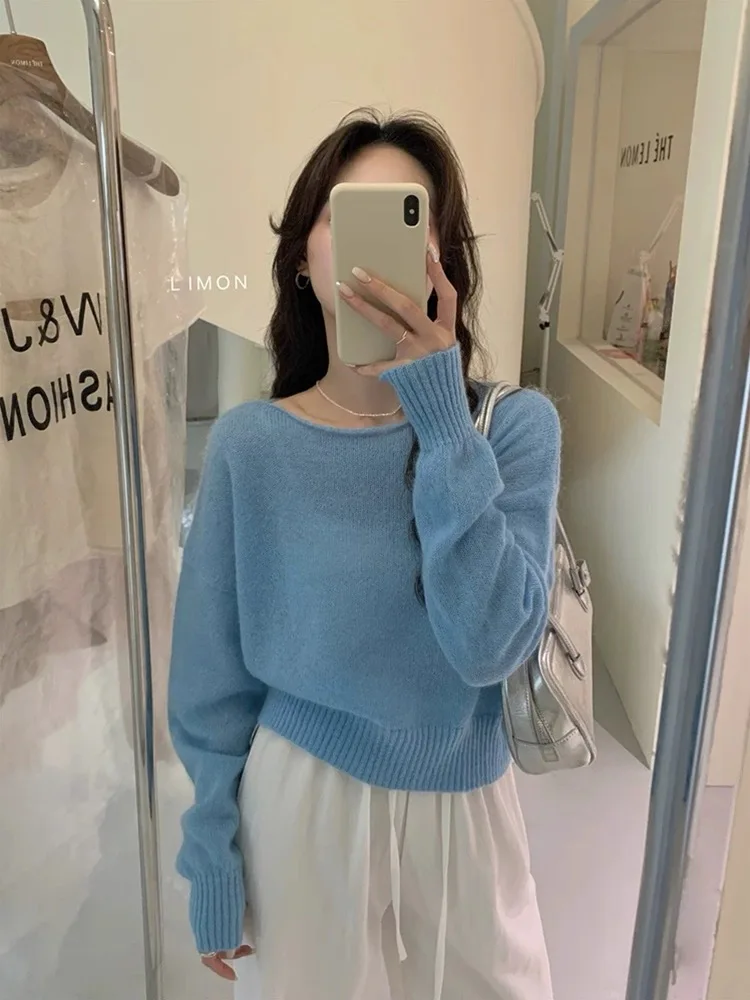 2025 Winter new one-neck 100 pure cashmere sweater for women, European high-end short autumn knitted base sweater
2025 Winter new one-neck 100 pure cashmere sweater for women, European high-end short autumn knitted base sweater