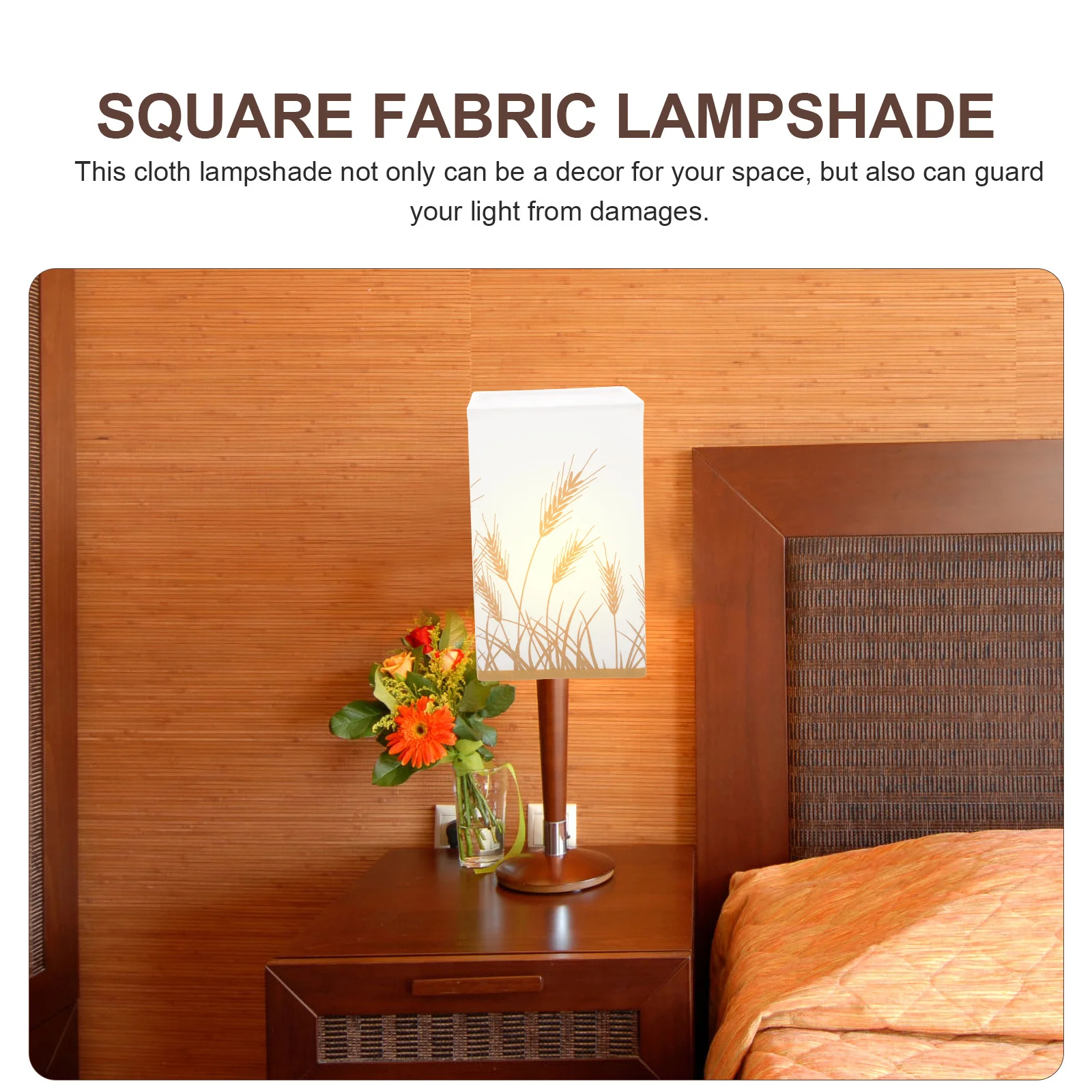 Square Cloth Lampshade Dust Protection For Bedroom Living Room Table Lamp Shade Replacement Accessory
Square Cloth Lampshade Dust Protection For Bedroom Living Room Table Lamp Shade Replacement Accessory