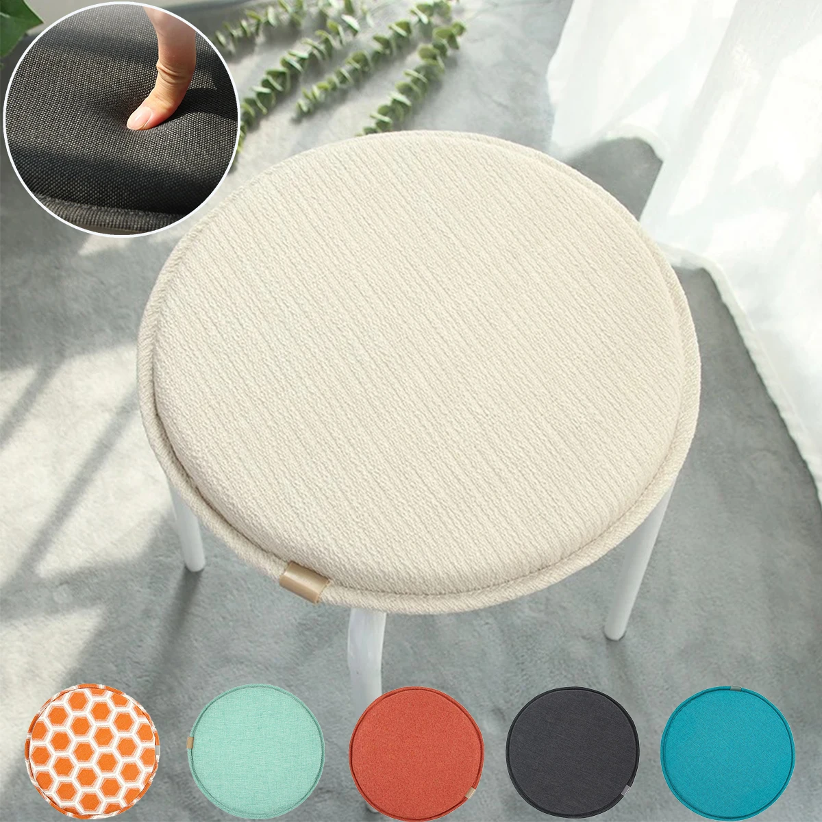 Round Bar Stool Cushion Round Chair Cushion Anti-Slip Seat Cushion Simple Solid Color Living Room Car Seat Cushions
Round Bar Stool Cushion Round Chair Cushion Anti-Slip Seat Cushion Simple Solid Color Living Room Car Seat Cushions
