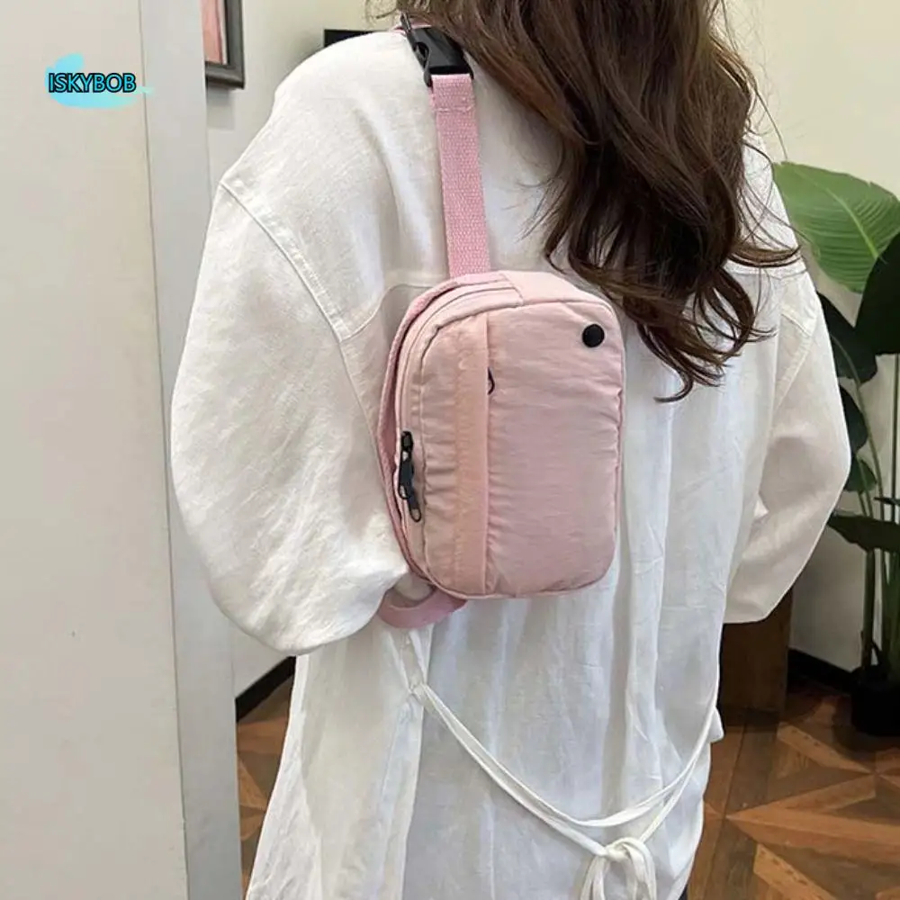 Fanny Packs Nylon Square Bag Korean Style Zipper Sling Crossbody Bag Large Capacity Solid Color Versatile Waist Pack Travel
Fanny Packs Nylon Square Bag Korean Style Zipper Sling Crossbody Bag Large Capacity Solid Color Versatile Waist Pack Travel