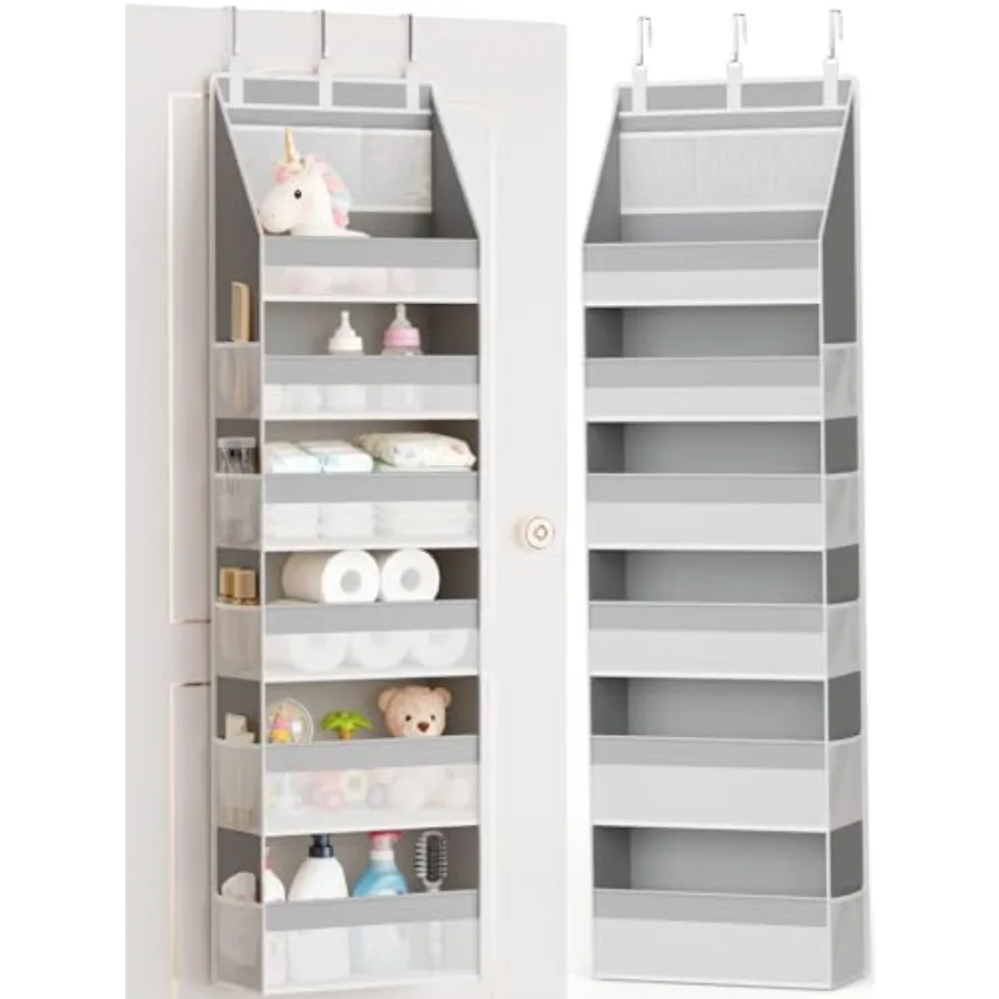 Over The Door Organizer Heavy-Duty 6-Shelf Hanging Storage with 13 Mesh Pockets 55lbs Capacity Behind The Door Storage for Nurs
Over The Door Organizer Heavy-Duty 6-Shelf Hanging Storage with 13 Mesh Pockets 55lbs Capacity Behind The Door Storage for Nurs