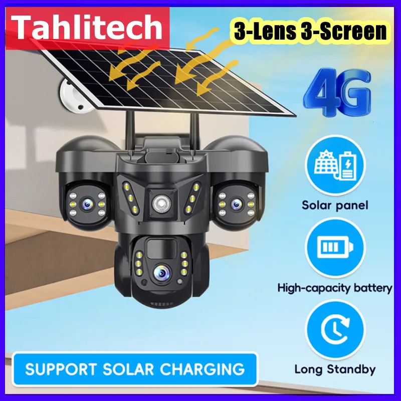 15MP Solar Camera PTZ 10X Zoom Outdoor Triple Lens Triple Screen 4G SIM Secure 360° Auto Tracking Smart Home Wireless CCTV Cam
15MP Solar Camera PTZ 10X Zoom Outdoor Triple Lens Triple Screen 4G SIM Secure 360° Auto Tracking Smart Home Wireless CCTV Cam