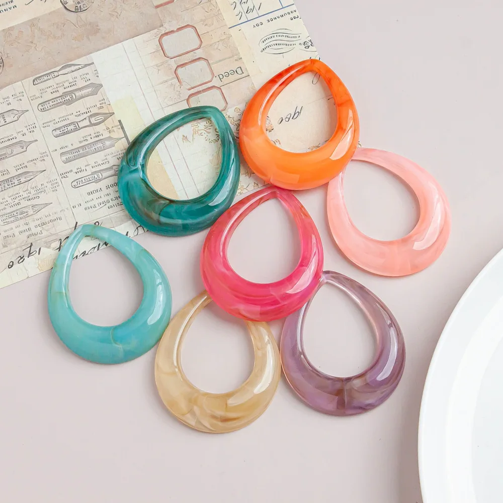 10pcs Handmade Waterdrop Jewelry Pendant Charms Acrylic Hollow Pendants Necklace Earrings Connectors Diy Jewelry Making Findings
10pcs Handmade Waterdrop Jewelry Pendant Charms Acrylic Hollow Pendants Necklace Earrings Connectors Diy Jewelry Making Findings