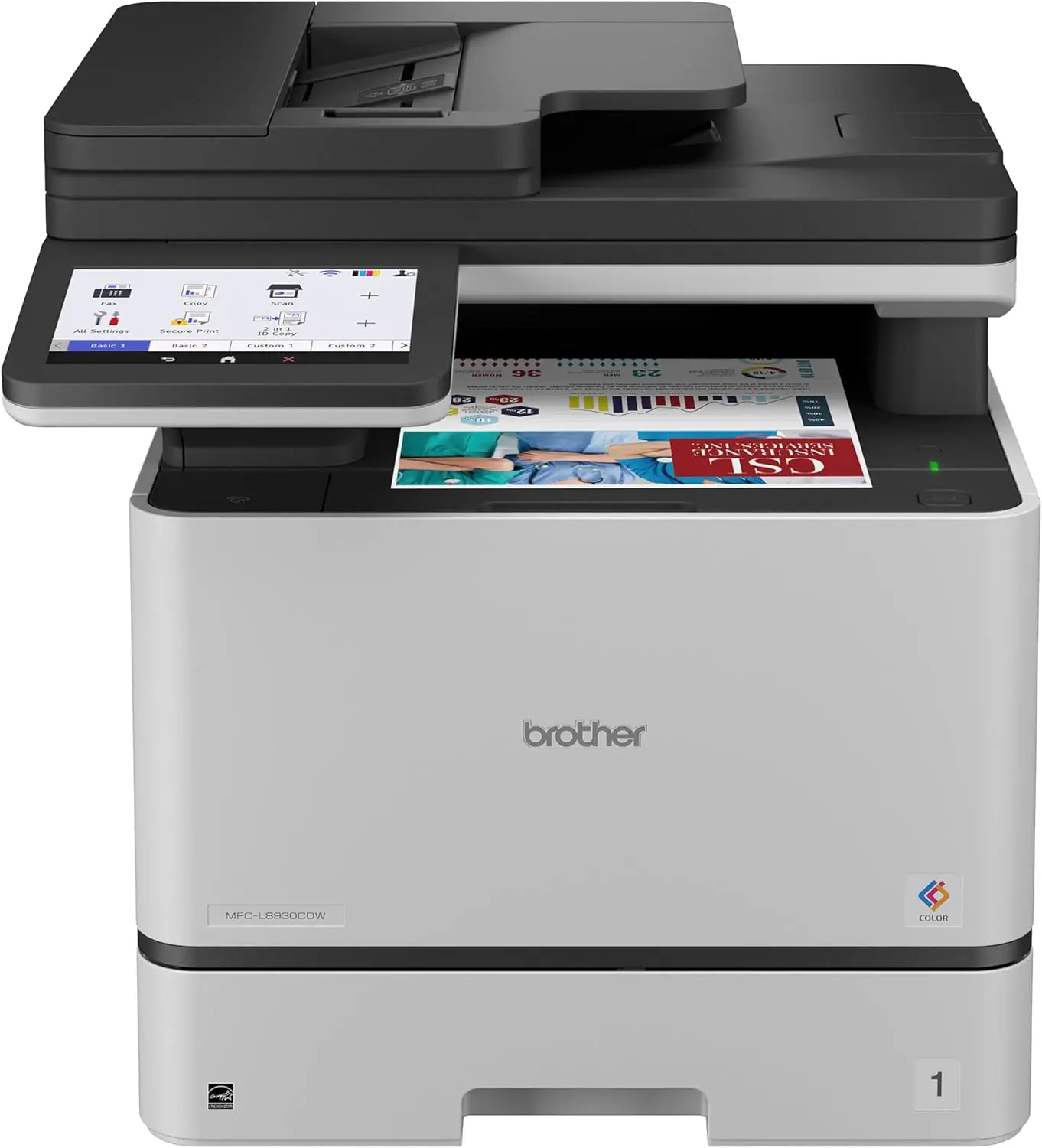 Brother MFC-L8930CDW Business Color Laser All-in-One Printer with Duplex Print, Scan, Copy, Low-Cost Printing, and Advanced
Brother MFC-L8930CDW Business Color Laser All-in-One Printer with Duplex Print, Scan, Copy, Low-Cost Printing, and Advanced