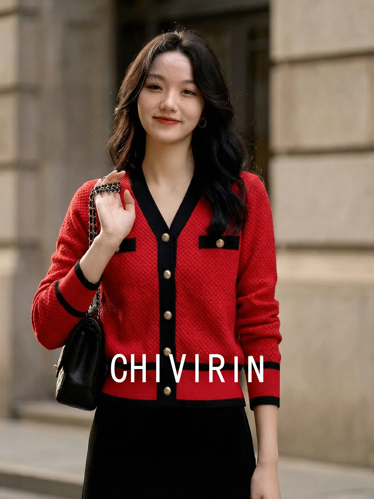 Chivirin 2026, весенний новый дизайн, вязаный свитер, женский модный маленький ароматный свитер, высококачественный персональный свитер
Chivirin 2026, весенний новый дизайн, вязаный свитер, женский модный маленький ароматный свитер, высококачественный персональный свитер