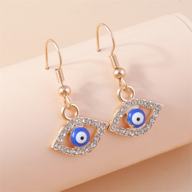 Cute Crystal Evil Eye Drop Earrings for Women Girls Party Festival Jewelry Gifts
Cute Crystal Evil Eye Drop Earrings for Women Girls Party Festival Jewelry Gifts