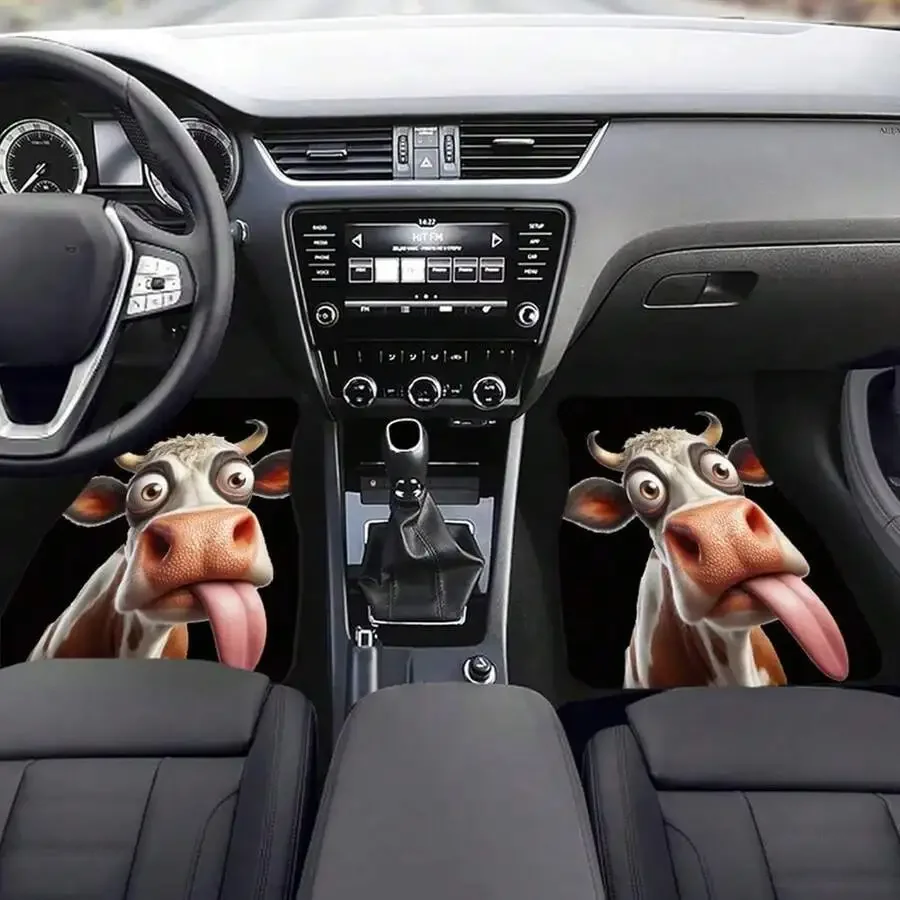 4pcs Funny Cow Print Car Floor Mats Set Universal Front Rear Auto Interior Accessories
4pcs Funny Cow Print Car Floor Mats Set Universal Front Rear Auto Interior Accessories