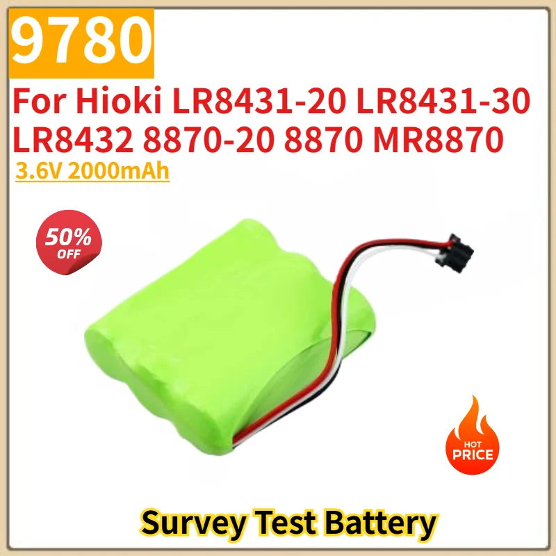 100% New 9780 3.6V 2000mAh Survey Test Battery for Hioki LR8431-20 LR8431-30 LR8432 8870-20 8870 MR8870 Replacement Battery
100% New 9780 3.6V 2000mAh Survey Test Battery for Hioki LR8431-20 LR8431-30 LR8432 8870-20 8870 MR8870 Replacement Battery