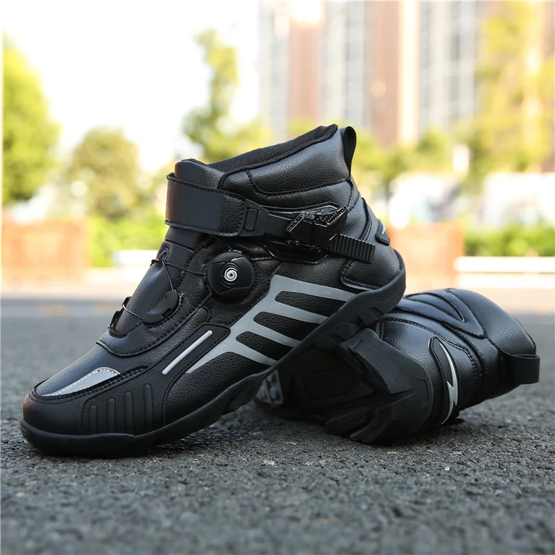 Motorcycle protective riding shoes unisex four season fashion off-road anti slip breathable hight top equipment cycling shoes
Motorcycle protective riding shoes unisex four season fashion off-road anti slip breathable hight top equipment cycling shoes