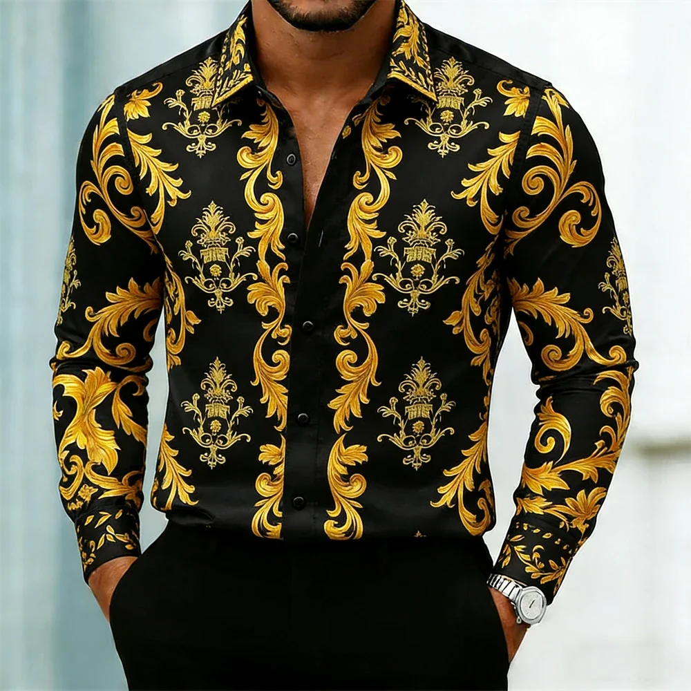 Men's light luxury long-sleeved shirt natural plant high-definition printed shirt men's casual formal clothing men fast shipping
Men's light luxury long-sleeved shirt natural plant high-definition printed shirt men's casual formal clothing men fast shipping