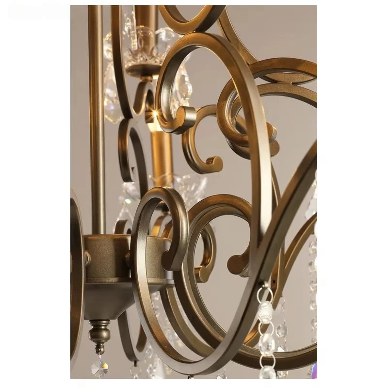 French Living Room Chandelier American Duplex Crystal Lamp Hotel Villa Lobby Cantilevered Spiral Staircase Lighting Fixture
French Living Room Chandelier American Duplex Crystal Lamp Hotel Villa Lobby Cantilevered Spiral Staircase Lighting Fixture