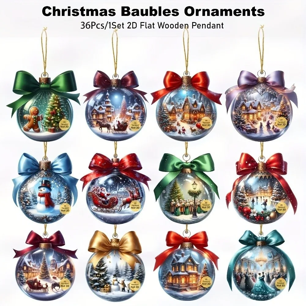 18/36Pcs Wood Christmas Tree Ornaments Shatterproof DIY Xmas Tree Hangings Pendant Xmas Decorations Santa Claus Christmas Ball
18/36Pcs Wood Christmas Tree Ornaments Shatterproof DIY Xmas Tree Hangings Pendant Xmas Decorations Santa Claus Christmas Ball