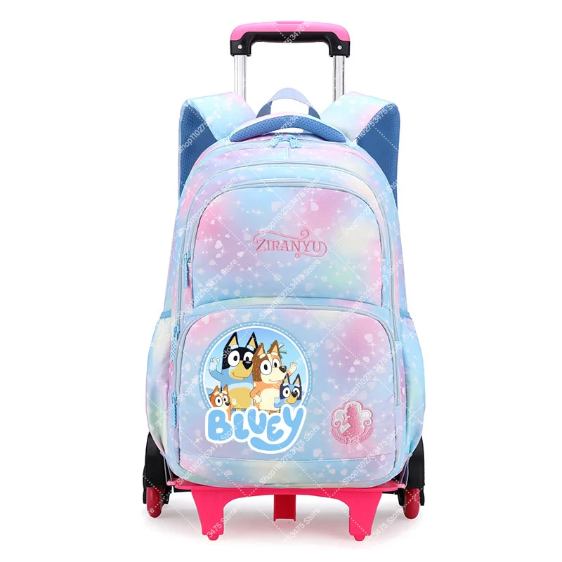 Student Cartoon Printed Rolling Backpacks Casual Book Bag Blueyi Bingos Cute Trolley Backpack for Girl Boy Anime Schoolbag Gifts
Student Cartoon Printed Rolling Backpacks Casual Book Bag Blueyi Bingos Cute Trolley Backpack for Girl Boy Anime Schoolbag Gifts