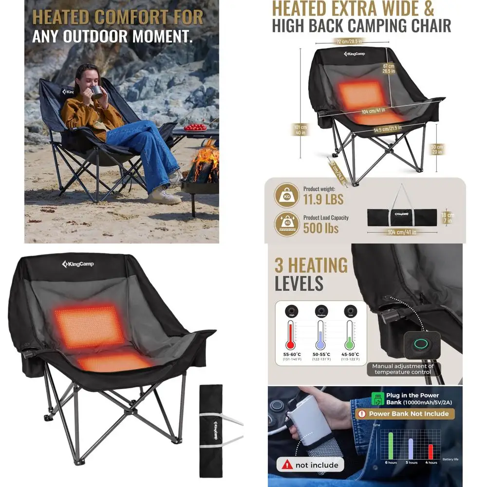 Большое кресло для кемпинга размера XL, сверхпрочное складное кресло-софа для взрослых, вместимостью до 227 кг, с мягкой обивкой, удобное сиденье-диван с сумкой-холодильником и подстаканником.
Большое кресло для кемпинга размера XL, сверхпрочное складное кресло-софа для взрослых, вместимостью до 227 кг, с мягкой обивкой, удобное сиденье-диван с сумкой-холодильником и подстаканником.