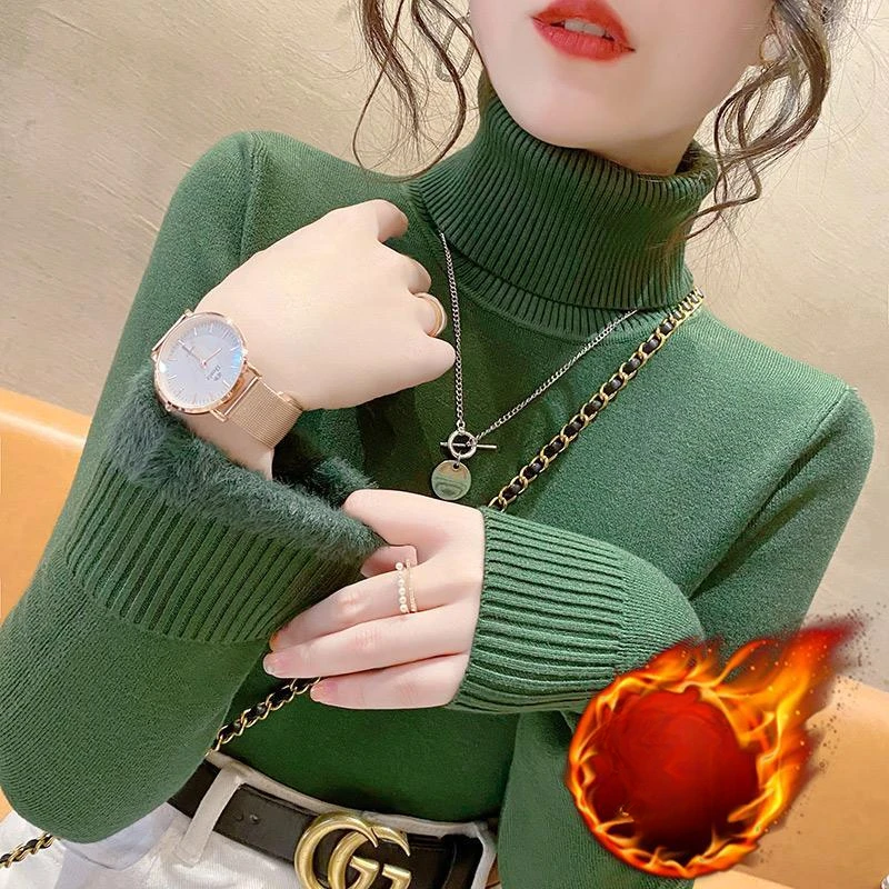 2023 Women Autumn Winter New Turtleneck Sweater Tops Female Slim Solid Color Pullover Jumper Ladies Thick Warm Knitted Tops O469
2023 Women Autumn Winter New Turtleneck Sweater Tops Female Slim Solid Color Pullover Jumper Ladies Thick Warm Knitted Tops O469