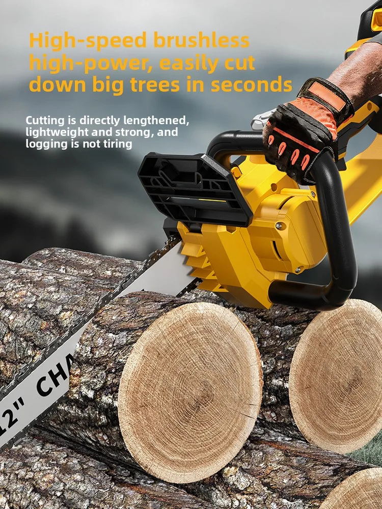 Lightweight Brushless Cordless Chainsaw High Speed Lithium Battery Powered for Home Use - Electric Chainsaw
Lightweight Brushless Cordless Chainsaw High Speed Lithium Battery Powered for Home Use - Electric Chainsaw