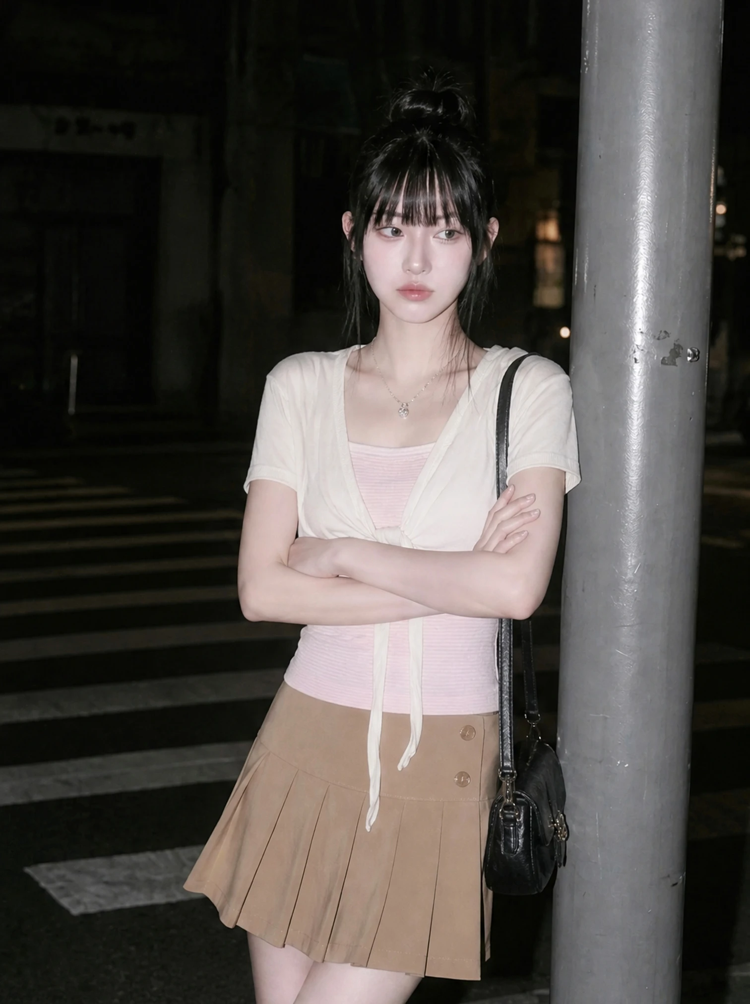 Korean Style Short Sleeve Wrap Stripe Tank Top And Shoulder Cover Two Piece Set Women Summer Slimming Top High Waist Short Skirt
Korean Style Short Sleeve Wrap Stripe Tank Top And Shoulder Cover Two Piece Set Women Summer Slimming Top High Waist Short Skirt