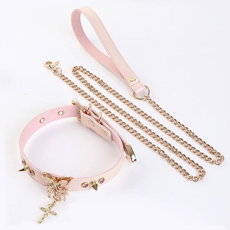 Butterfly Choker Necklace Pink Cross Sexy Collar Handmade Leather Adjustable Gothic Necklaces for Women Jewelry Gift Accessory
Butterfly Choker Necklace Pink Cross Sexy Collar Handmade Leather Adjustable Gothic Necklaces for Women Jewelry Gift Accessory