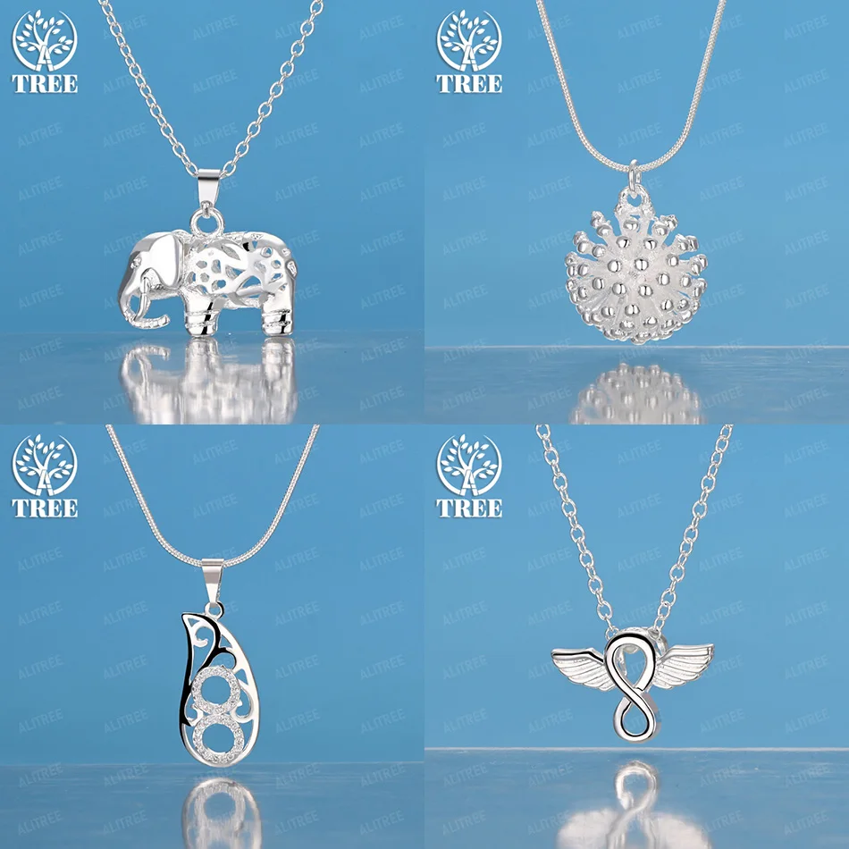 925 Sterling Silver Elephant Number 8 Flower Water Drop Pendant Necklace Women 40-75cm Chain Wedding Party Fashion Fine Jewelry
925 Sterling Silver Elephant Number 8 Flower Water Drop Pendant Necklace Women 40-75cm Chain Wedding Party Fashion Fine Jewelry