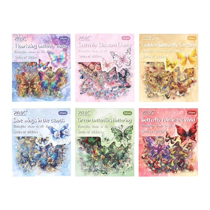 Colours Laser Bronzing Butterfly Stickers Pack Decorative Collage Diary Album Handmade DIY Scrapbooking Accessories Craft
Colours Laser Bronzing Butterfly Stickers Pack Decorative Collage Diary Album Handmade DIY Scrapbooking Accessories Craft