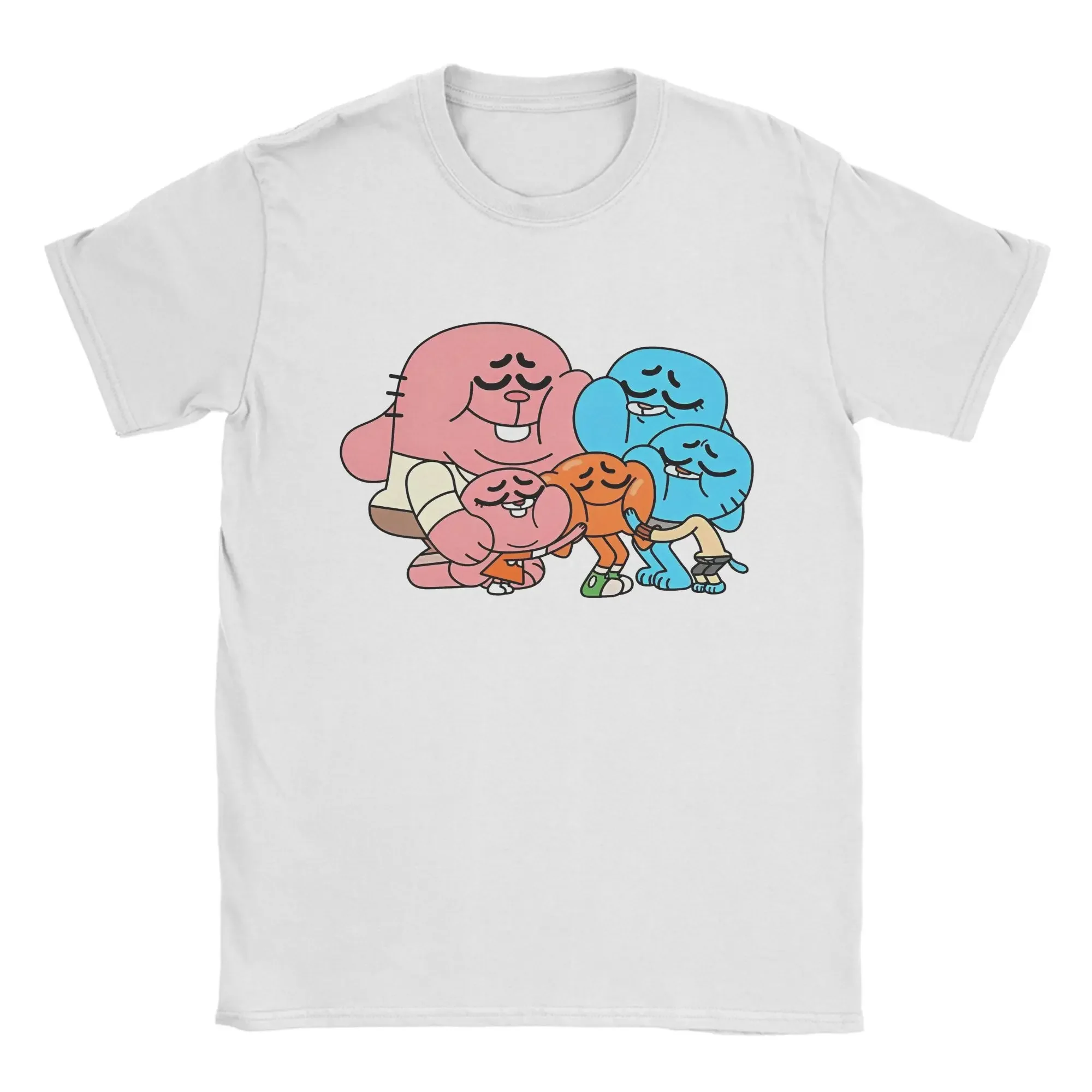 Funny Family Hug Cartoon Graphic Tee Soft Cotton Crewneck T-shirt
Funny Family Hug Cartoon Graphic Tee Soft Cotton Crewneck T-shirt