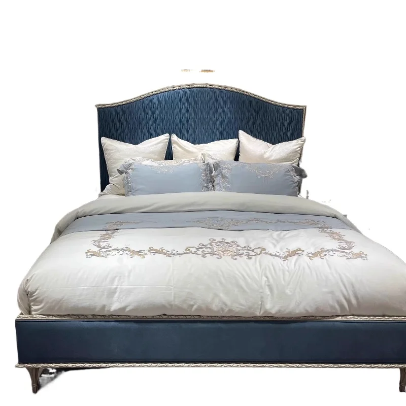 American light luxury solid wood 1.8 meters master bedroom double wedding bed French villa princess bed
American light luxury solid wood 1.8 meters master bedroom double wedding bed French villa princess bed