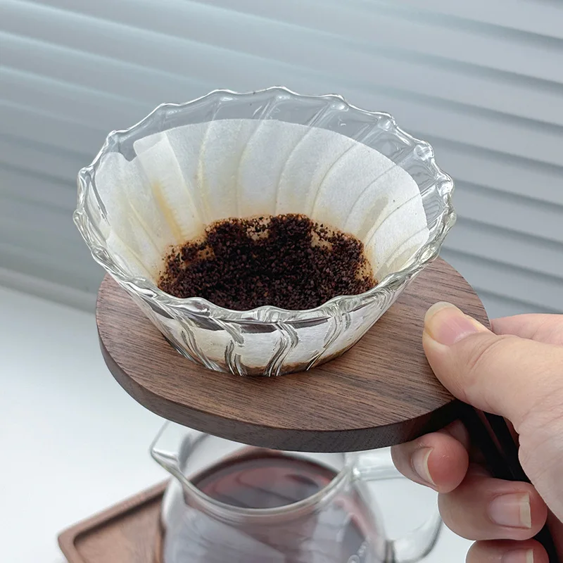 Cone Glasses Walnut Coffee Dripper Stand Outdoor Portable Pour Over Filter Holder Coffeeware
Cone Glasses Walnut Coffee Dripper Stand Outdoor Portable Pour Over Filter Holder Coffeeware