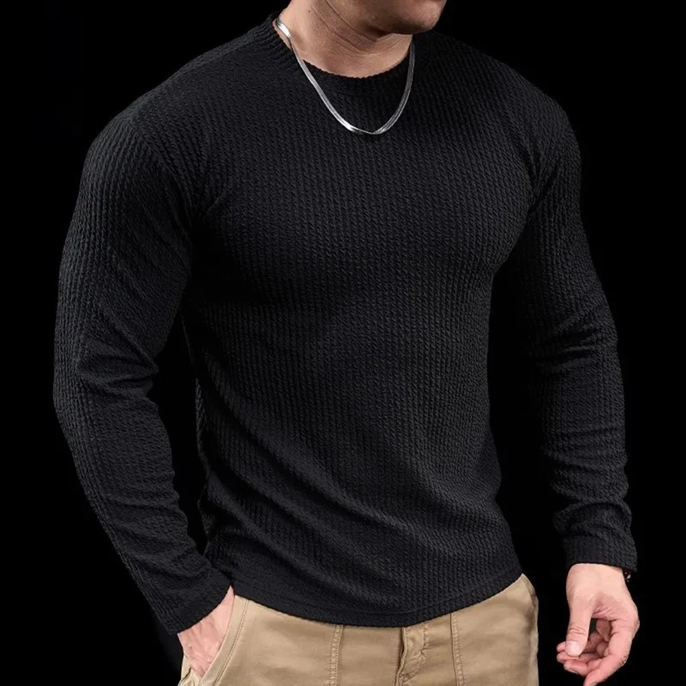 Mens Sports Gym Tops Running Training Suits Autumn Winter Fashion Round Neck Quick-Drying Long-Sleeved T-Shirt Bottoming Shirt
Mens Sports Gym Tops Running Training Suits Autumn Winter Fashion Round Neck Quick-Drying Long-Sleeved T-Shirt Bottoming Shirt