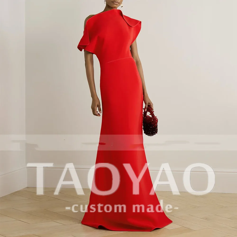Customize Modern Evening Dress Red High Neck Mermaid Evening Gowns 2026 Sleeveless Trumpet Simple Formal Party Dress For Women、
Customize Modern Evening Dress Red High Neck Mermaid Evening Gowns 2026 Sleeveless Trumpet Simple Formal Party Dress For Women、