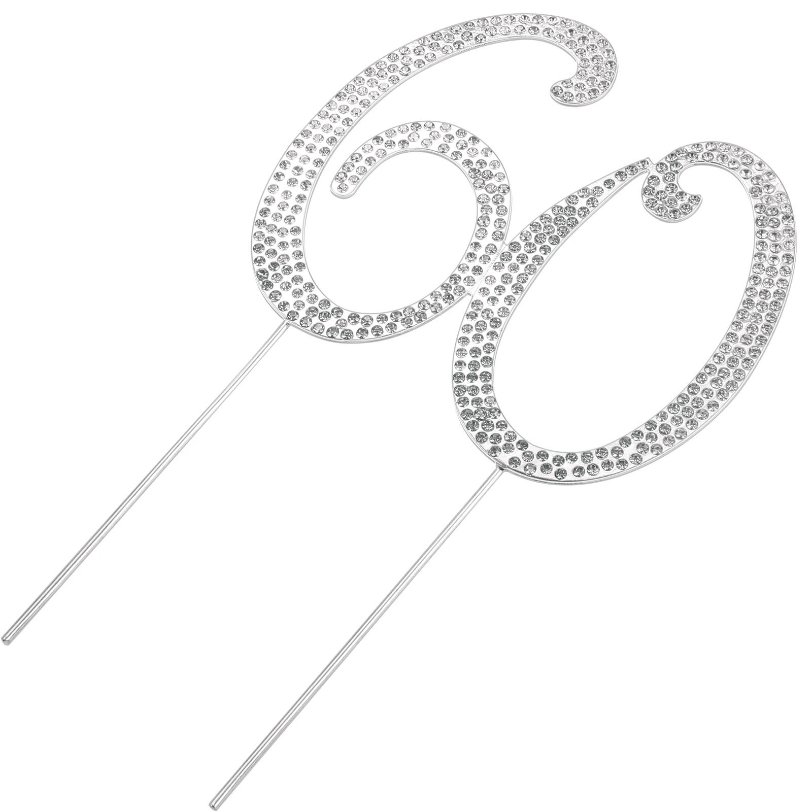 60 Number Cake Topper Rhinestone Silver Birthday Insert Elegant Alloy Decor Toppers for Cakes AnniversaryCelebration
60 Number Cake Topper Rhinestone Silver Birthday Insert Elegant Alloy Decor Toppers for Cakes AnniversaryCelebration