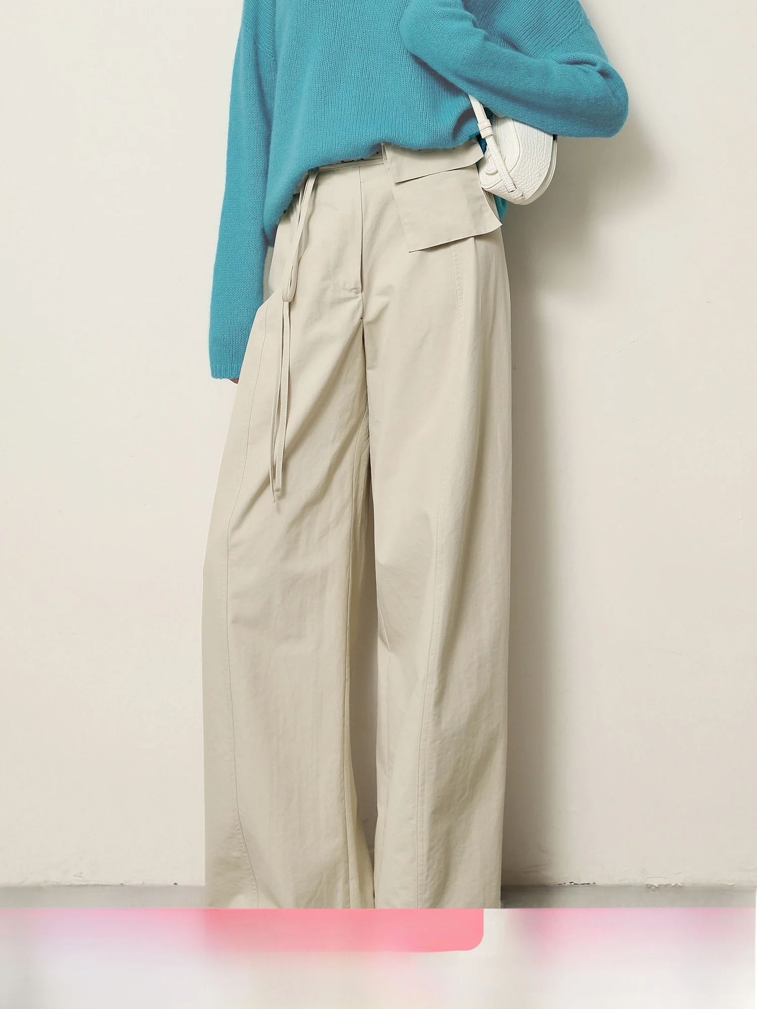 XUS Commuter Style High Waist Slimming Straight Leg Pants Women's Detachable Pocket Wide Leg Pants Casual Pure Color
XUS Commuter Style High Waist Slimming Straight Leg Pants Women's Detachable Pocket Wide Leg Pants Casual Pure Color