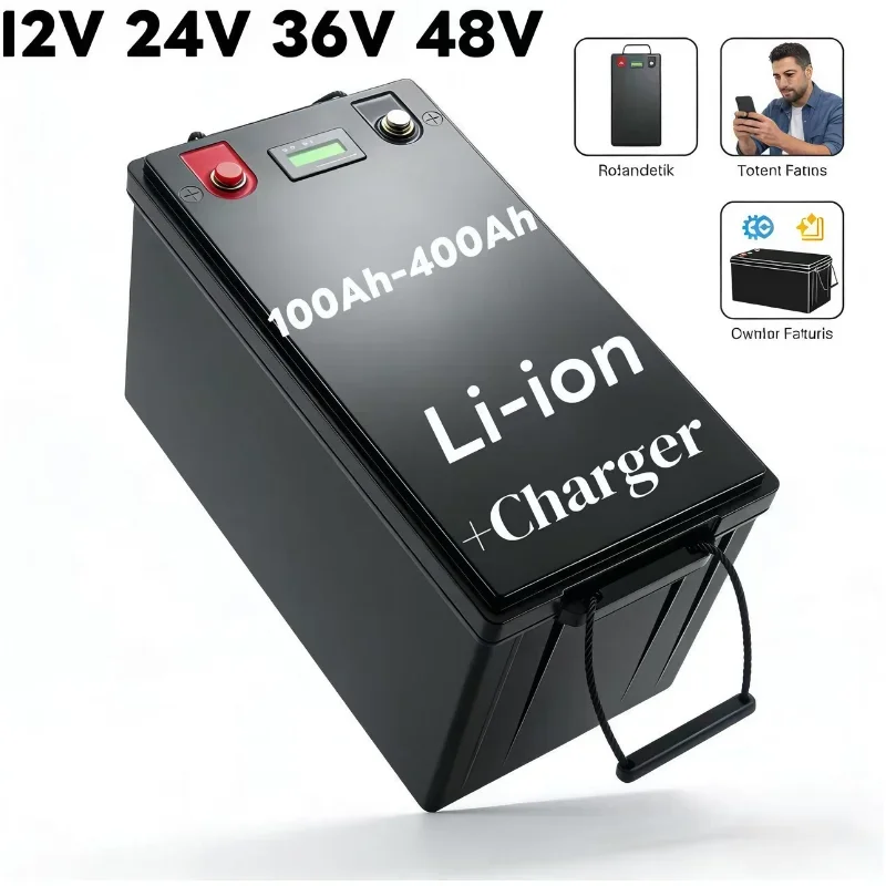 Bluetooth BMS Lithium Battery | 12V-48V 100Ah-400Ah | APP Monitoring | Deep Cycle Li-ion/LiFePO4 | Solar & E-Mobility Power
Bluetooth BMS Lithium Battery | 12V-48V 100Ah-400Ah | APP Monitoring | Deep Cycle Li-ion/LiFePO4 | Solar & E-Mobility Power