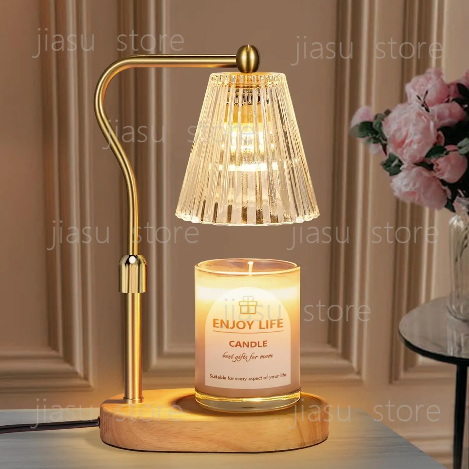 Smokeless Wooden Glass Candle Wax Warmer With Timing Function Fragrance Diffuser Lamp Bedroom Bedside Decor Table Lamp
Smokeless Wooden Glass Candle Wax Warmer With Timing Function Fragrance Diffuser Lamp Bedroom Bedside Decor Table Lamp