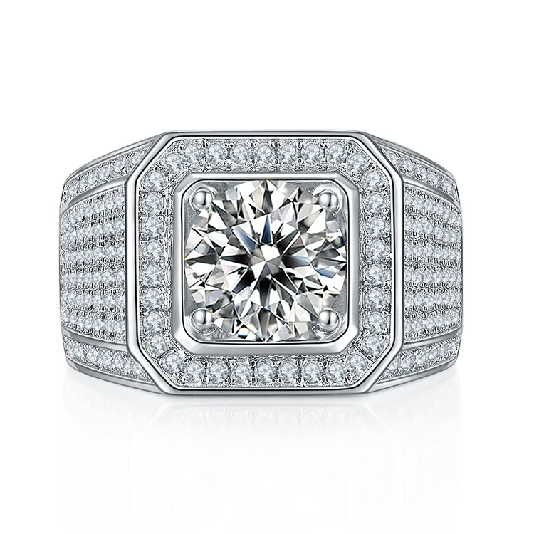 Low Price Factory Outlet S925 Sterling Silver 1 Carat VVS Moissanite Diamond Men Ring
Low Price Factory Outlet S925 Sterling Silver 1 Carat VVS Moissanite Diamond Men Ring