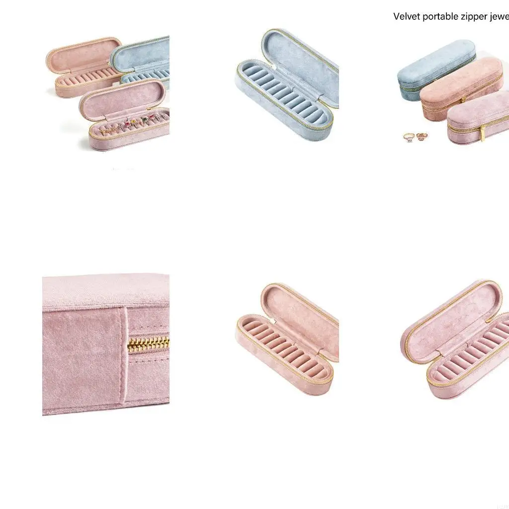 Plush Jewelry Case Portable Zippered Box Multiple Section Plush Jewelry Box with Zippers for Organizing Ornament
Plush Jewelry Case Portable Zippered Box Multiple Section Plush Jewelry Box with Zippers for Organizing Ornament