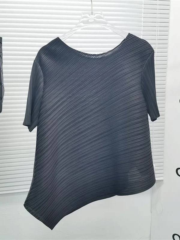 Loose Pure Color Folded Hem ort Sve Irregular Top Korean Sle Commute irt Summer 2023 Women's Faion T-irt
Loose Pure Color Folded Hem ort Sve Irregular Top Korean Sle Commute irt Summer 2023 Women's Faion T-irt