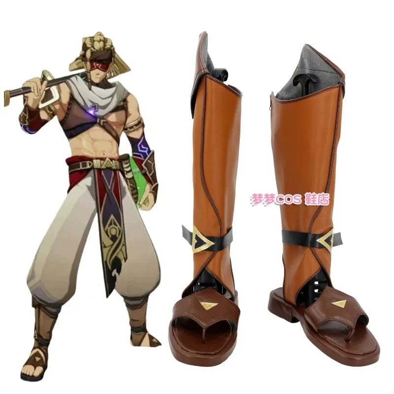 Genshin Impact The Eremites Stone Enchanter Cosplay Shoes Boots Halloween Cosplay
Genshin Impact The Eremites Stone Enchanter Cosplay Shoes Boots Halloween Cosplay