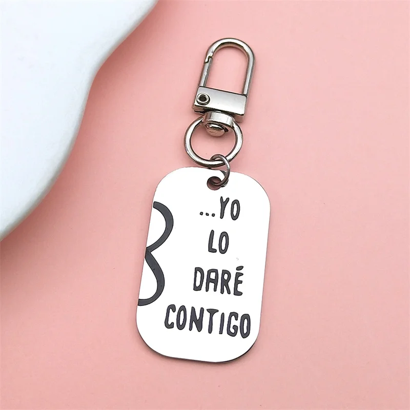 New Fashion Be With U Keyring Women Men Stainless Steel Silver Color Love Couple Friends Trend Classic Keyholders Jewelry Gifts
New Fashion Be With U Keyring Women Men Stainless Steel Silver Color Love Couple Friends Trend Classic Keyholders Jewelry Gifts