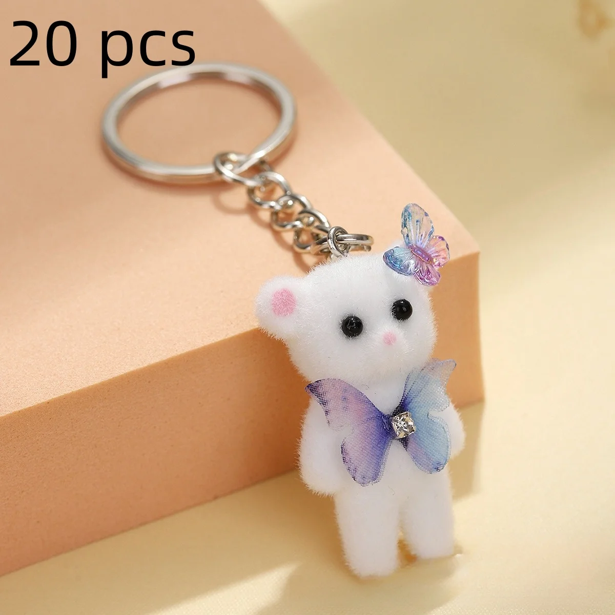 20pcs/Pack Fluffy Cat Rabbit Charms Keychain Kawaii Animal Pendant Accessory Keychains
20pcs/Pack Fluffy Cat Rabbit Charms Keychain Kawaii Animal Pendant Accessory Keychains